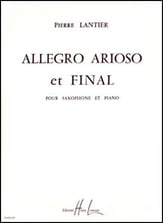 Allegro, Arioso, et Finale Alto Sax and Piano cover